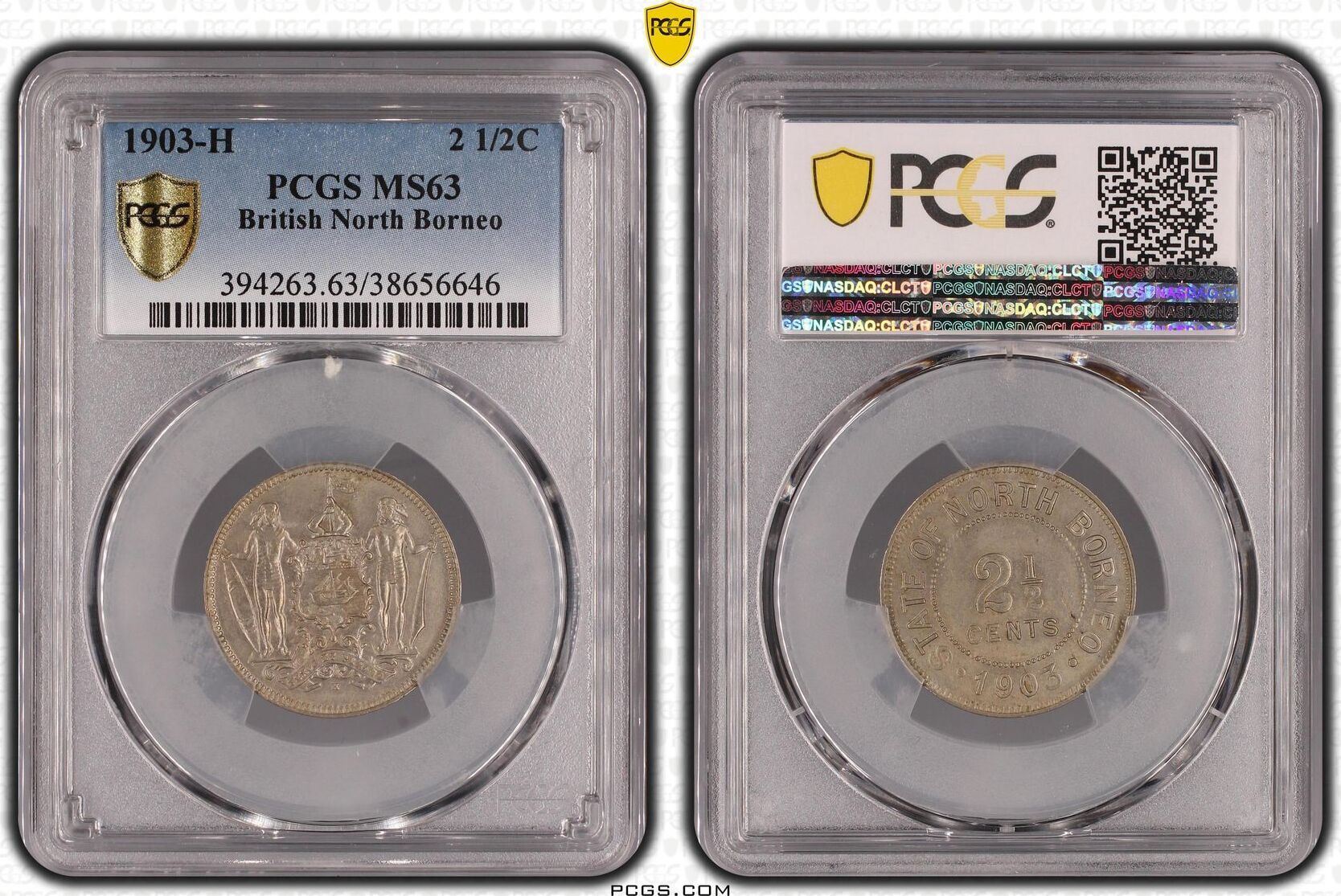 British North Borneo 1903-H 2 1/2C PCGS MS63 | MA-Shops