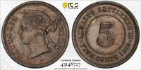 Straits Settlements 5C Straits Settlements Victoria -
