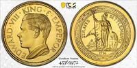 Straits Settlements 1936 Medal FM67 Edward VIII PE Fantasy Var Brass Medal 1984 PCGS PR66