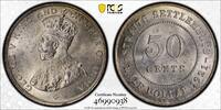 Straits Settlements 50C George V 1921 50C -