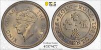 Hong Kong 50C 1951 High Grade PCGS MS66 322,08 EUR  zzgl. 21,47 EUR Versand