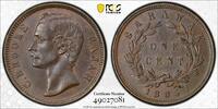 Sarawak  1885 1C, BN PCGS AU58BN