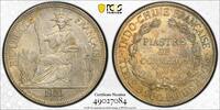 French Indo China Lec-302 Piastre 1926 PCGS AU58