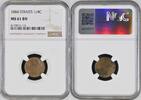 STRAITS 1/4C 1884 NGC MS 61 BN 163,19 EUR  zzgl. 21,47 EUR Versand