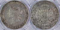 Hong Kong Hong Kong Victoria $1 1867 PCGS AU50