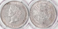 Hong Kong Hong Kong Victoria $1 1868 PCGS AU53
