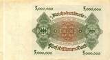 Deutschland 5 Millonen Mark 1923 I-
