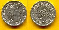USA Dime 1914 D Barber Dime ss-vz 18,95 EUR  zzgl. 3,99 EUR Versand