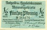 Memelgebiet 1/2 Mark Memelgebiet 1/2 Mark 1922 -- 6 Stellig Bild