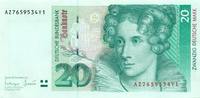 Deutschland 20 Deutsche Mark DM Bundesrepublik 20 DM 1993 fast Kassenfrisch I- Ro.304a AZ/ Y !!! (x0028) Bild