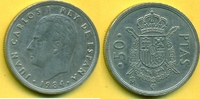Spanien 50 Peseten Pesetas PTAS JUAN CARLOS - selten