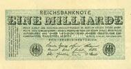 Weimar 1 Milliarde Mark ohne FZ -