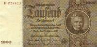 DR 1000 Mark 22. 2. 1936 Udr.-Bst. E Erh. I 285,00 EUR  zzgl. 7,50 EUR Versand