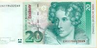 Deutschland 20 Deutsche Mark 1991 ZA - ERSATZNOTE unc 62,95 EUR  zzgl. 4,95 EUR Versand