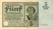 Weimar 5 Rentenmark 15.Oktober 1923 II 45,00 EUR  zzgl. 4,95 EUR Versand