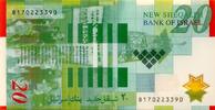 Israel 20 Schekel, Sheqelim 2008 Erh I, unc 9,00 EUR  zzgl. 4,20 EUR Versand