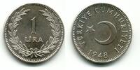 Türkei 1 Lira 1948 vz 49,00 EUR  zzgl. 4,95 EUR Versand