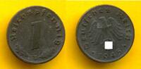 Drittes Reich 1 Reichspfennig 1945 E vz+ 49,95 EUR  zzgl. 4,95 EUR Versand