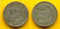 Venezuela 2 1/2 - DOS Y MEDIO CENTAVOS 1877 ss 93,00 EUR  zzgl. 4,95 EUR Versand