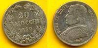 Vatikan, Kirchenstaat 20 Baiocchi 1860 Pius IX ss 15,00 EUR  zzgl. 4,20 EUR Versand