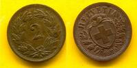 Schweiz 2 Rappen 1975 vz-st 49,95 EUR  zzgl. 4,95 EUR Versand