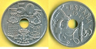 Spanien 50 Centimos Selten, mit Pfeilen, Francisco Franco 1947 - 1975