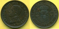 Spanien 2 CENTIMOS Alfonso XIII.