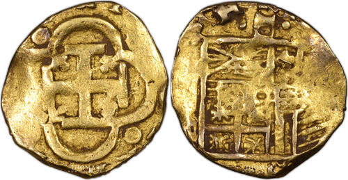 Espagne  Coin -Spain Felipe II - cob 2 Escudos or - Kingdom of Spain EF, EF