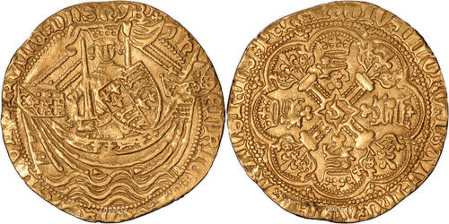 Angleterre Noble d'or 1413-1422 Coin - England - - Henry V - Gold Noble AU+