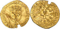 France Demi écu d'or à la croisette Coin - France Francois I - Demi ecu d'or a la croisette Gold - 1541 Paris -