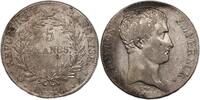 France 5 Francs Coin - France Napoleon I - 5 Francs Silver An 14 A Paris - AU -