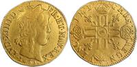 France Louis d'or à la mèche longue Coin - France Louis XIV Gold Louis d or a la meche longue – 1652 Arras - VF