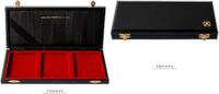 Médailler Numismatic supplies - Abafil box 3 Slabs Format - Red velvet -