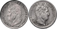 France Louis Philippe I Coin - France Louis-Philippe - 1/2 Franc Silver - brockage mint error 1/2 Franc  vz
