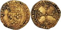 Demi écu dor à la couronne Coin - France - Charles VII - Gold - Demi écu dor Paris - 1438 Paris s