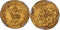 21/10/1417 Coin - France - Charles VI - Gold - Agnel d'or MS / NGC MS 61