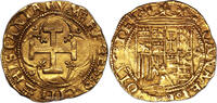 Espagne  coin - Spain - Gold Escudo or -Charles and Johanna - Sevilla AU, AU