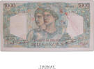 Faux billet Bojarski 09-01-1947 Banknote - France Fake - 1000 francs Minerve et Hercule - Counterfeiter - Ceslaw EF
