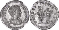 Denier Coin - Roman Empire - Geta 198-212 - Denarius 200-202 Roma - NGC AU 5/5 3/5 -