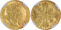 Demi-Louis dor Coin - France Louis XIII - Gold Demi Louis dor - 1641 A Paris - NGC AU Details ss+ / NGC AU DETAILS