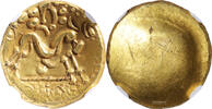 Gauloise Coin - Gaul - gold Stater Ambiani - NGC AU 5/5 2/5 Statère  vz / NGC AU
