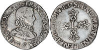 France Demi Franc tête nue Coin France - Louis XIII - Demi Franc tête nue - 1617 C Saint-Lô -