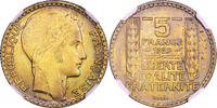 France 5 Francs Coin France Pattern essai - 5 Francs Turin 1929 – Bronze Aluminium -