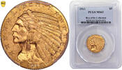 Etats-unis 5 dollars Coin United-States - gold 5 Dollars Tête d'indien - 1915 Philadelphia - Hoard Rive d'or Collection -