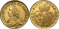 France Louis d'or aux lunettes Coin France - Louis XV - Gold - Louis d'or aux lunettes - 1731 T Nantes - Treasure of rue Mouffetard -