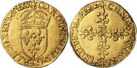 France Écu d'or au soleil Coin France - Charles IX - Gold - Écu d'or au Soleil - 1er Type - 1565 H La Rochelle -