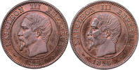France 2 centimes Coin France - Napoleon III - Pattern 2 Centimes Double obverse - 1855 B Rouen -