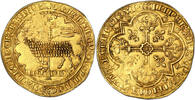 France Mouton d'or Coin Belgium - Johanna and Wenceslas - Gold Mouton d'or -