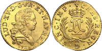 France Louis d'or Mirliton Coin France - Louis XV - Louis d'or Mirliton - Palmes longues - 1725 D Lyon -
