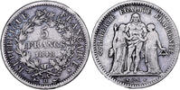 France 5 Francs Coin France - 5 francs Hercule - 1848 D Lyon -